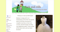 Desktop Screenshot of jackandjillskids.com