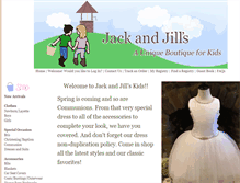 Tablet Screenshot of jackandjillskids.com